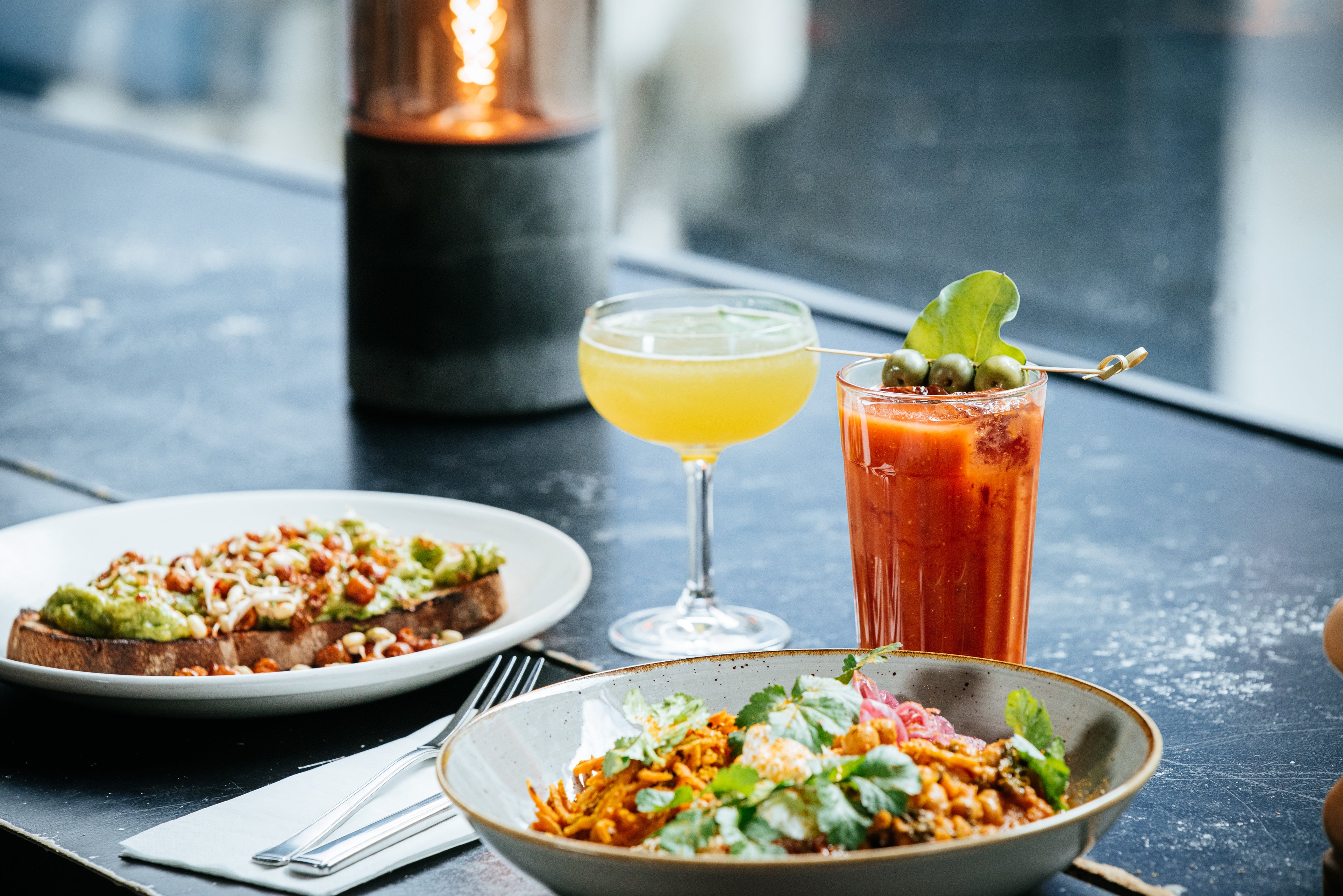 Brunch and cocktails at Caravan City restaurant | Bloomberg Arcade