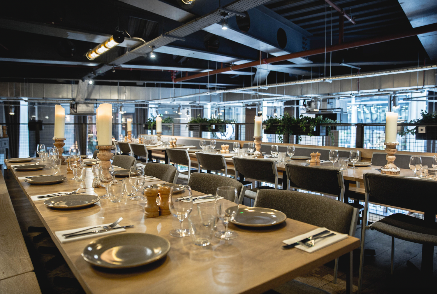 Hire the mezzanine at Caravan City in Bloomberg Arcade for private dining, corporate events, group bookings and your party