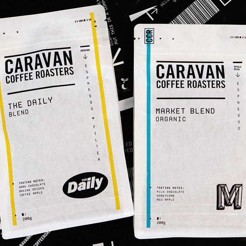 Recyclable and compostable coffee bag packaging | Caravan Coffee Roasters