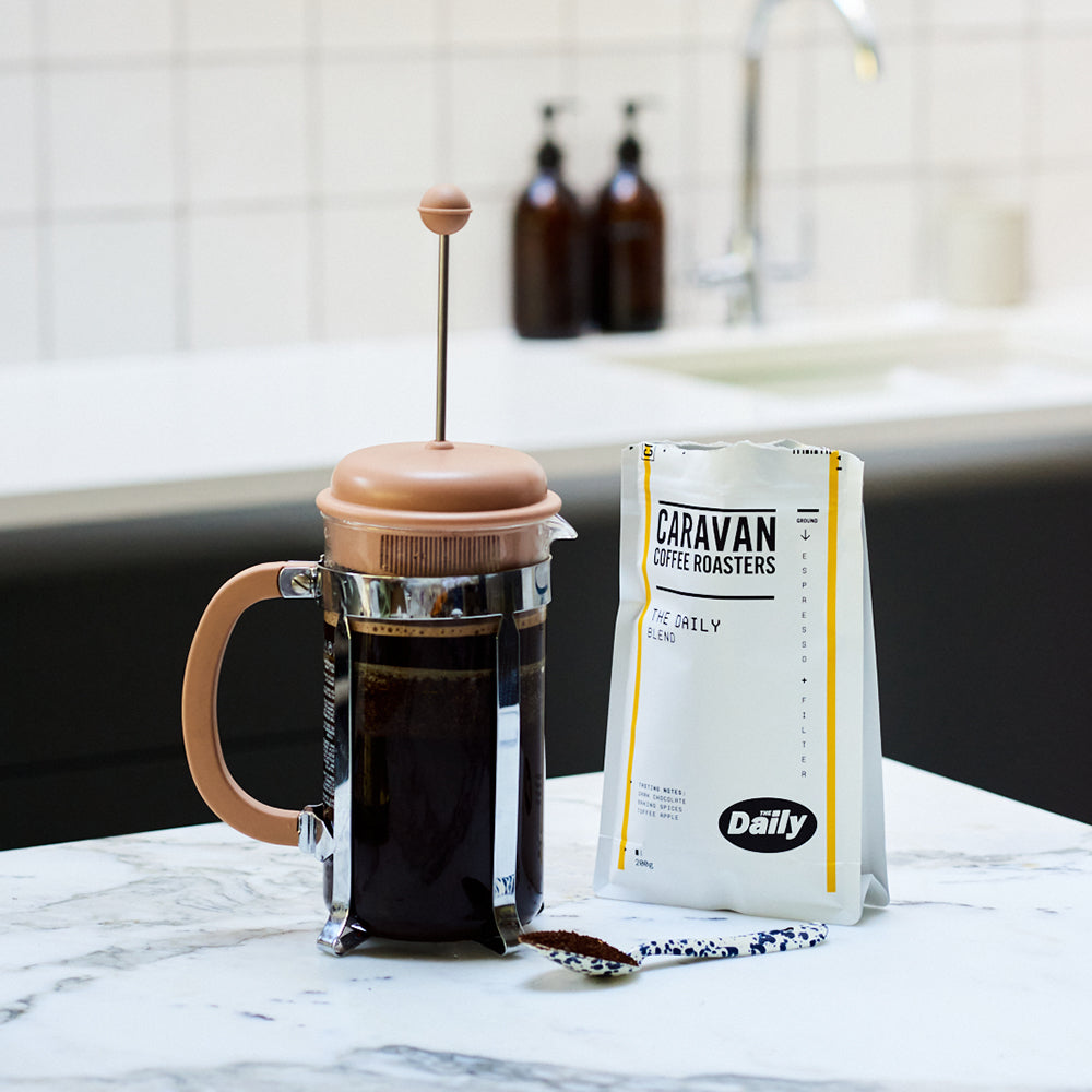 Cafetiere / French Press coffee brew guide | Caravan Coffee Roasters