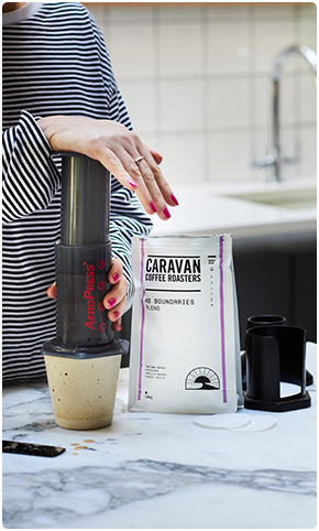 Gift ideas for coffee lovers | Aeropress | Caravan Coffee Roasters