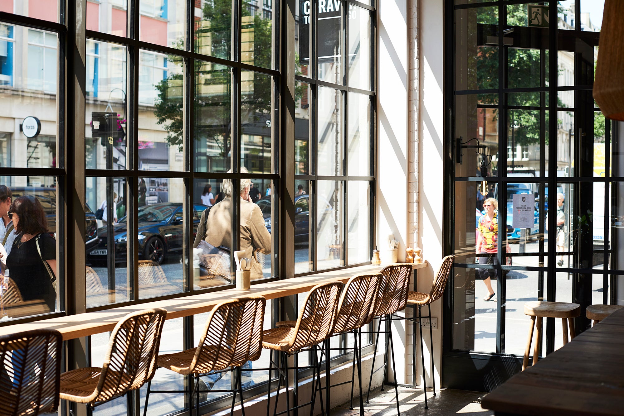 Sunny window seats at Caravan Fitzrovia restaurant | Great Portland Street