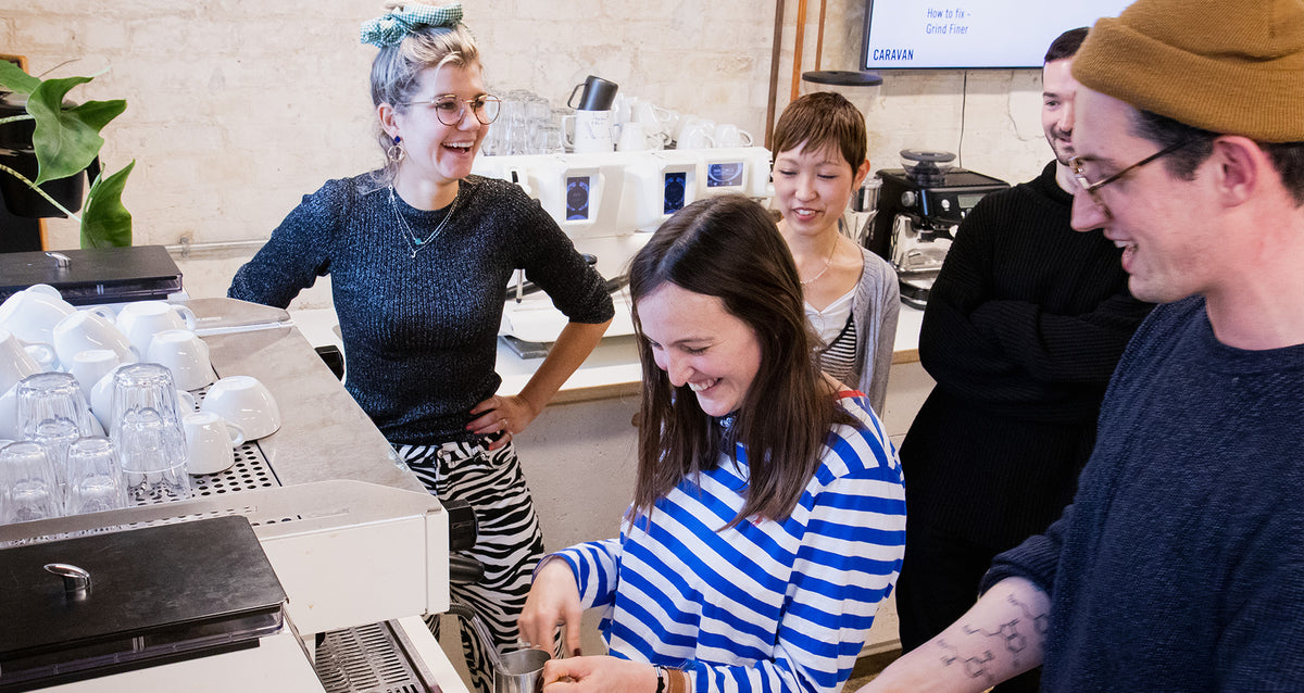 Coffee Machine Lessons Coffee School | Roastery Tours | Caravan Coffee Roasters