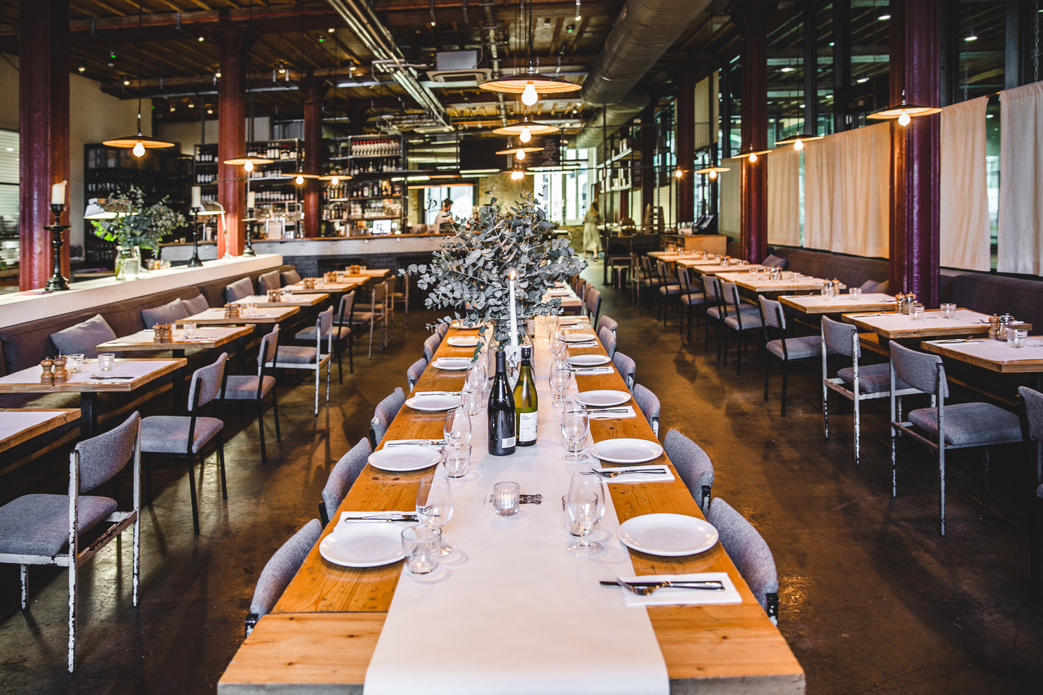 Feasting table at Caravan King's Cross for group bookings, private dining, events and parties