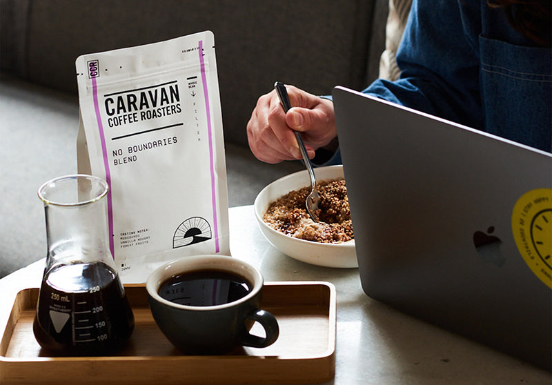 Caravan Coffee Roasters coffee at home with letterbox friendly coffee subscription service 
