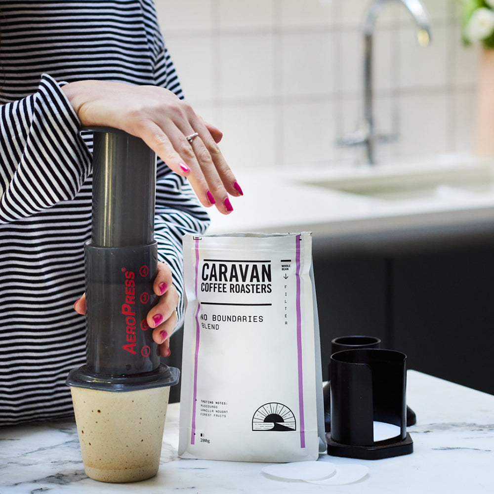 Aeropress coffee brew guide | Caravan Coffee Roasters