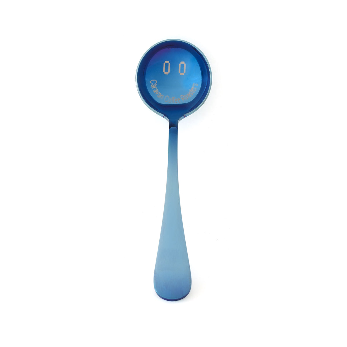 Caravan blue cupping spoon