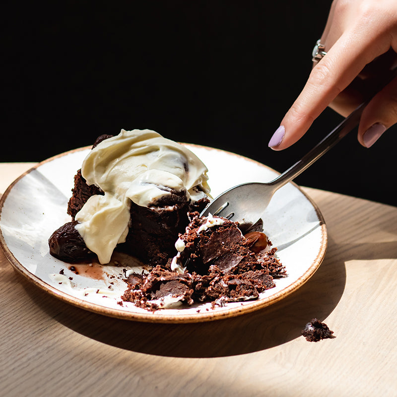 Flourless chocolate cake with Islands chocolate at Caravan restaurants
