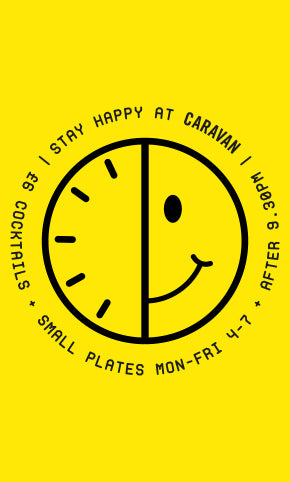 Happy Hour | Caravan Restaurants | Stay Happy